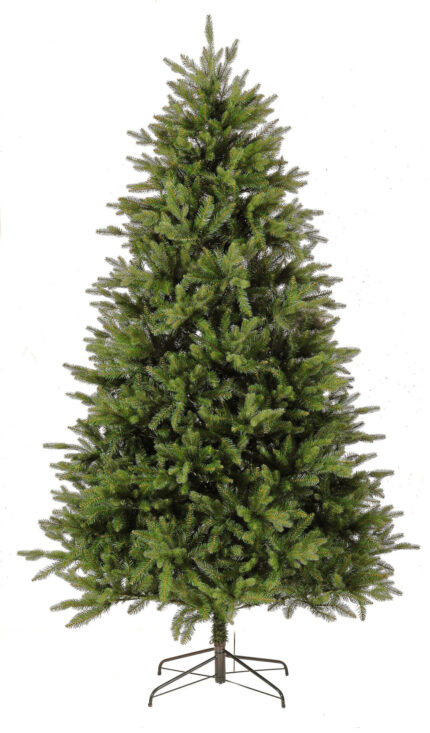 Χριστουγεννιάτικο Δέντρο Διπλό Φύλλωμα Πράσινο Pvc & Plastic Έλατο 2.40μ