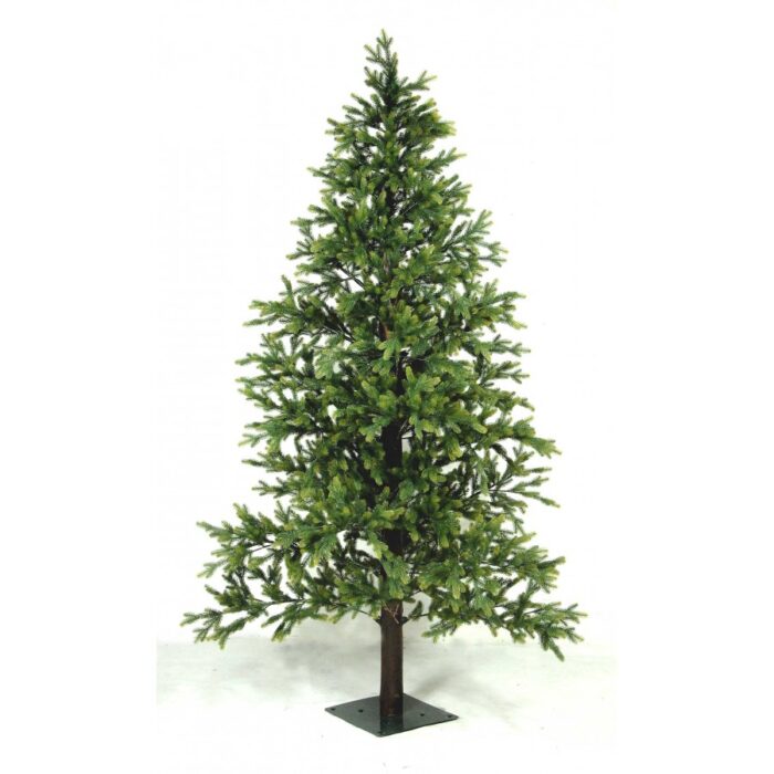 Χριστουγεννιάτικο Δέντρο Ξύλινο Κορμό Έλατο Plastic Φύλλωμα 2.40μ