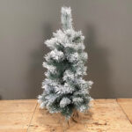 Μικρό Χριστουγεννιάτικο Δέντρο Slim Χιονισμένο Φύλλο Πεύκου 80εκ