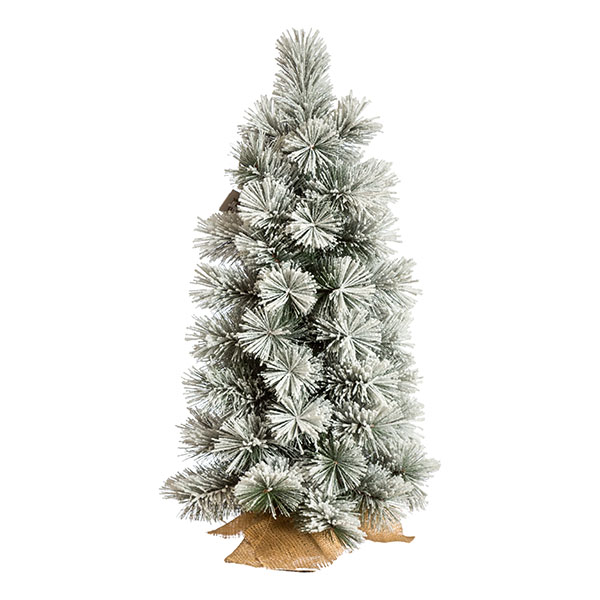 Μικρό Χριστουγεννιάτικο Δέντρο Slim Χιονισμένο Φύλλο Πεύκου 80εκ
