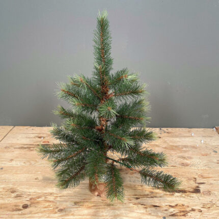 Μικρό Χριστουγεννιάτικο Δέντρο Ξύλινη Βάση 45εκ