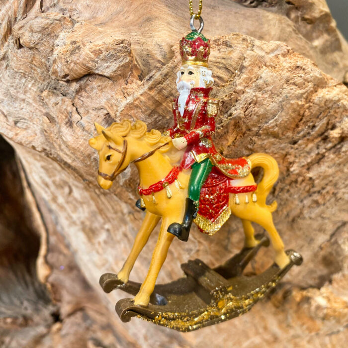 Χριστουγεννιάτικο Στολίδι Καρυοθραύστης Άλογο Κεραμικό 10εκ