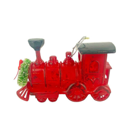 Χριστουγεννιάτικο Στολίδι Τρένο Πλαστικό Κόκκινο 13εκ