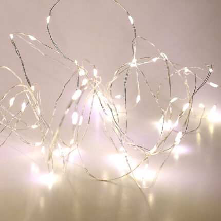 Χριστουγεννιάτικα Λαμπάκια 100 LED Φως Ημέρας Σύρμα Ρεύματος