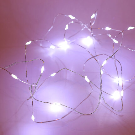 Χριστουγεννιάτικα Λαμπάκια 100 LED Ψυχρό Φως Σύρμα Ρεύματος
