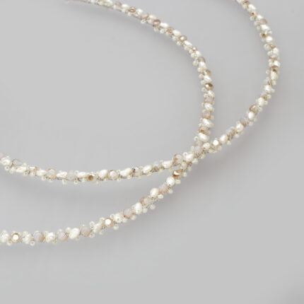Χειροποίητα Στέφανα Γάμου Ρομαντικά Swarovski & Πέρλες