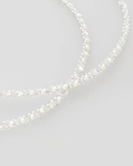 Μοντέρνα Στέφανα Γάμου Κρυσταλλάκια Swarovski & Πέρλες