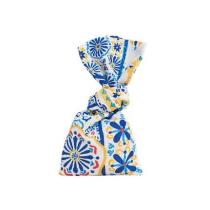 Boho Μπομπονιέρα Βάπτισης Πουγκί Σχέδια Πολύχρωμα Λουλούδια