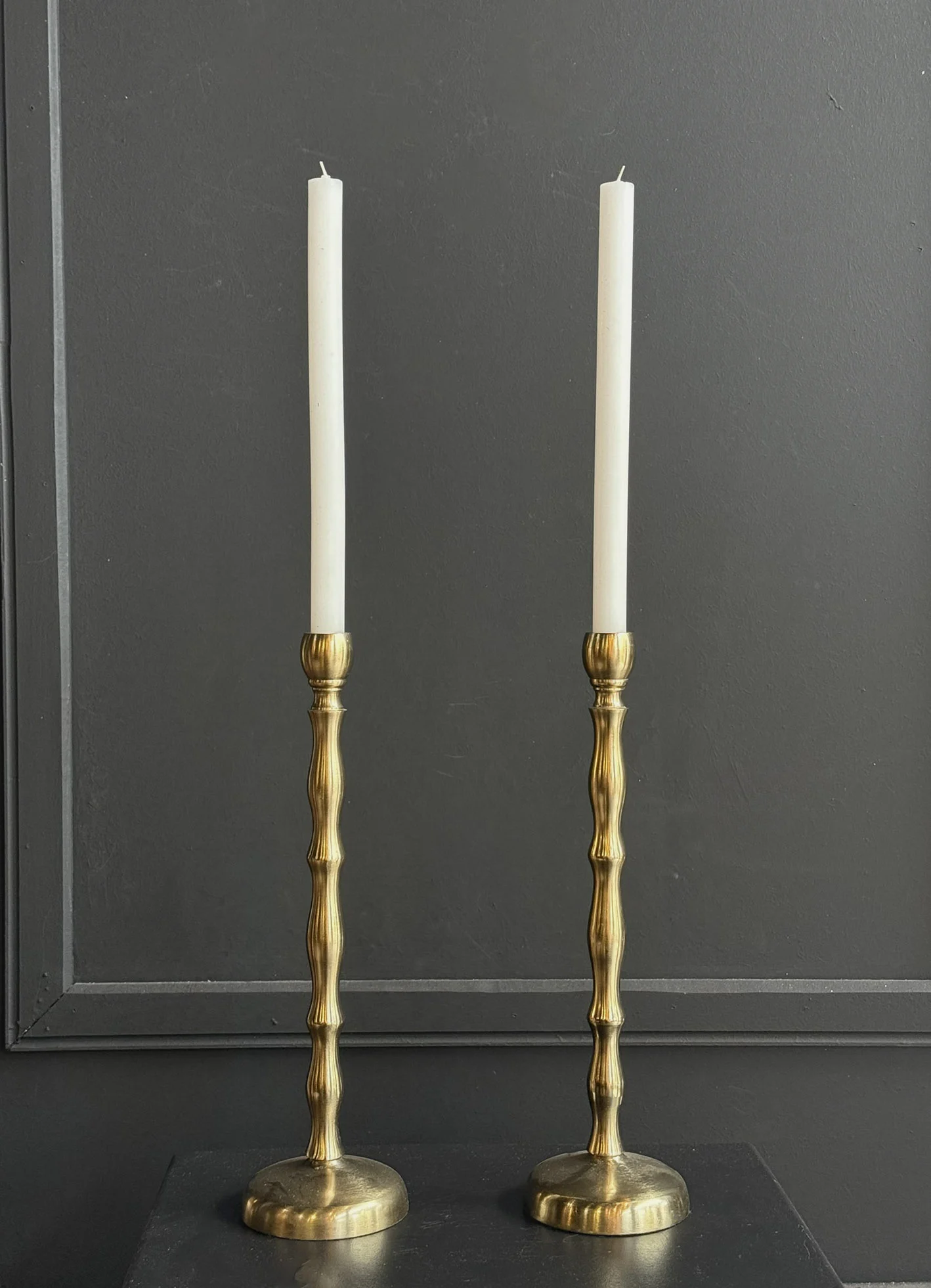 set-kiropigia-metallika-chrysa-me-kymata-megala Σετ Κηροπήγια Μεταλλικά Χρυσά Με Κύματα 35εκ