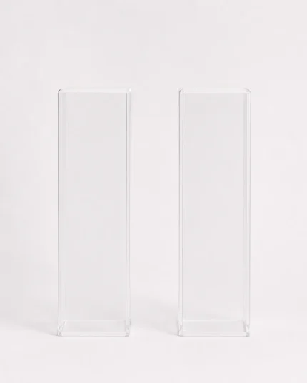 Λαμπάδες Γάμου Βάσεις Plexiglass Διάφανες 30*116εκ