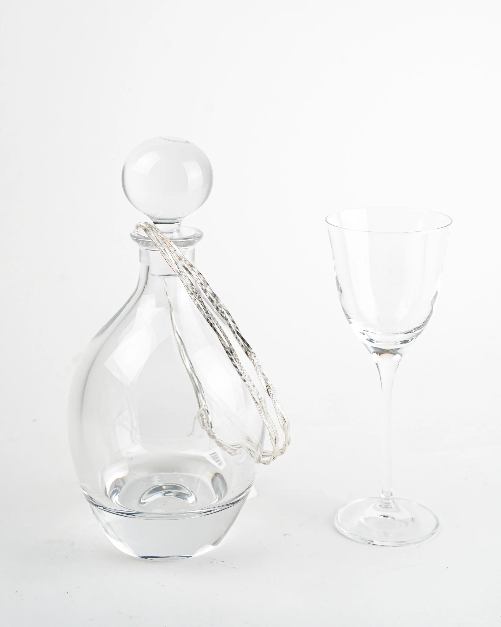 set-gamou-stefana-asimenia-plexouda-minimal-karafa-potiri Σετ Γάμου Στέφανα Ασημένια Πλεξούδα Μίνιμαλ Καράφα & Ποτήρι